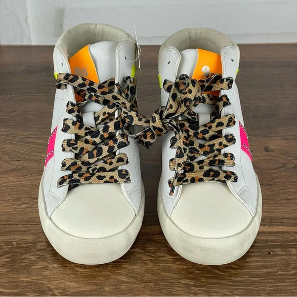 Nine West Stunnah Women's High-Top Sneakers size 5.5 vintage‎ effect - Picture 2 of 9